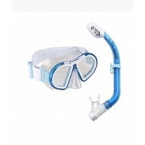 U.S. Divers Toucan Junior Snorkel Combo (Blue & White)